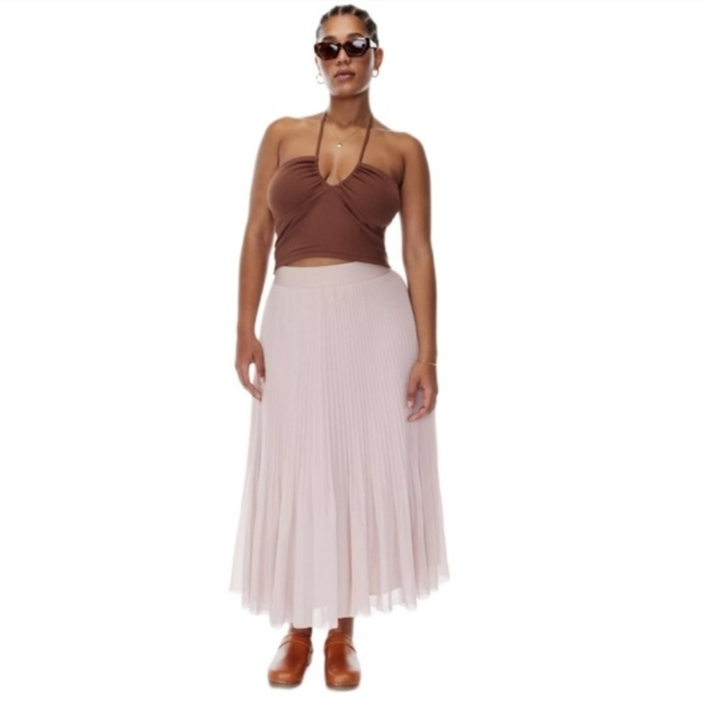WILFRED Aritzia Twirl Midi Skirt in Camille